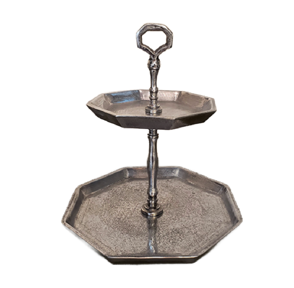 2-Tier Silver Holder