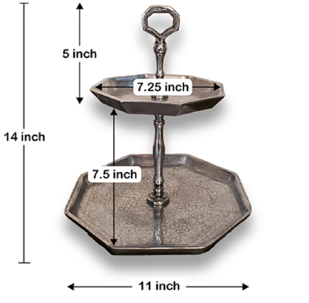 2-Tier Silver Holder