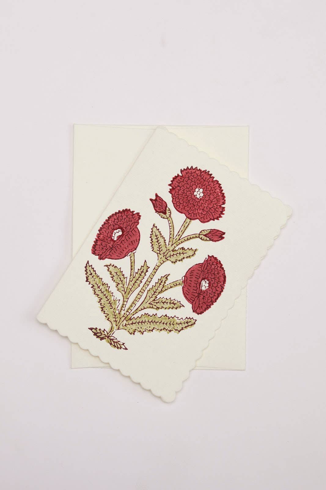 Boxed Artisan Notecard Set - Malika Scarlet