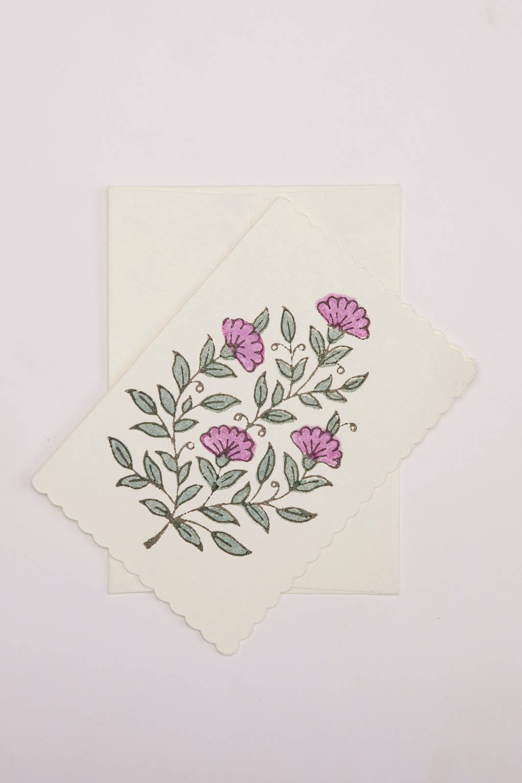 Boxed Artisan Notecard Set - Malika Lilac