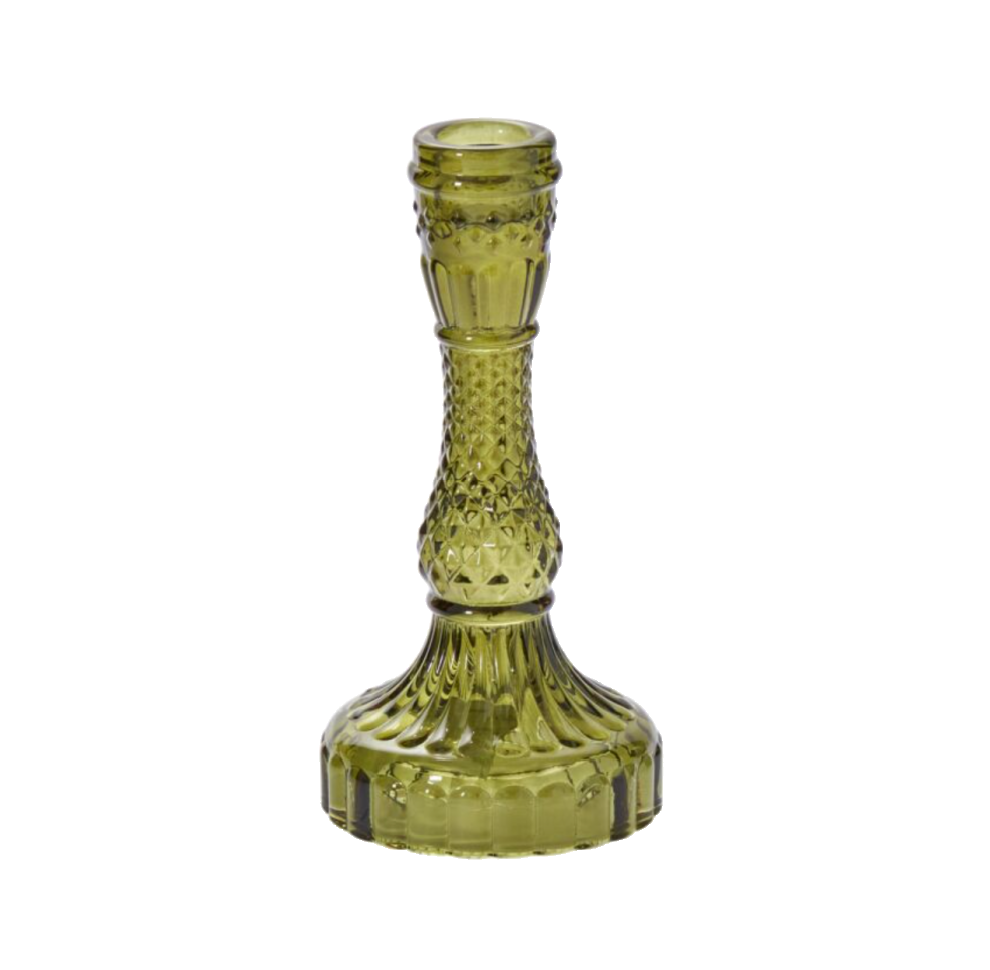 Lrg Green Candlestick