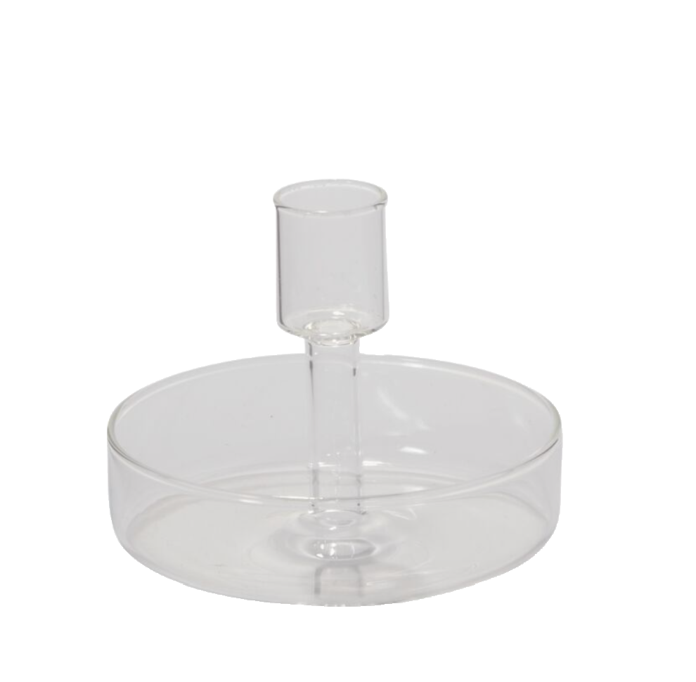 Adeline Small Glass Candleholder