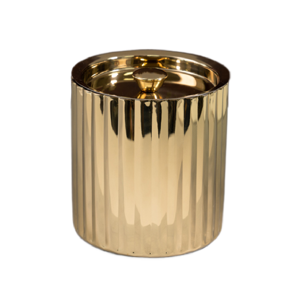 Gold Fluted Ice Bucket