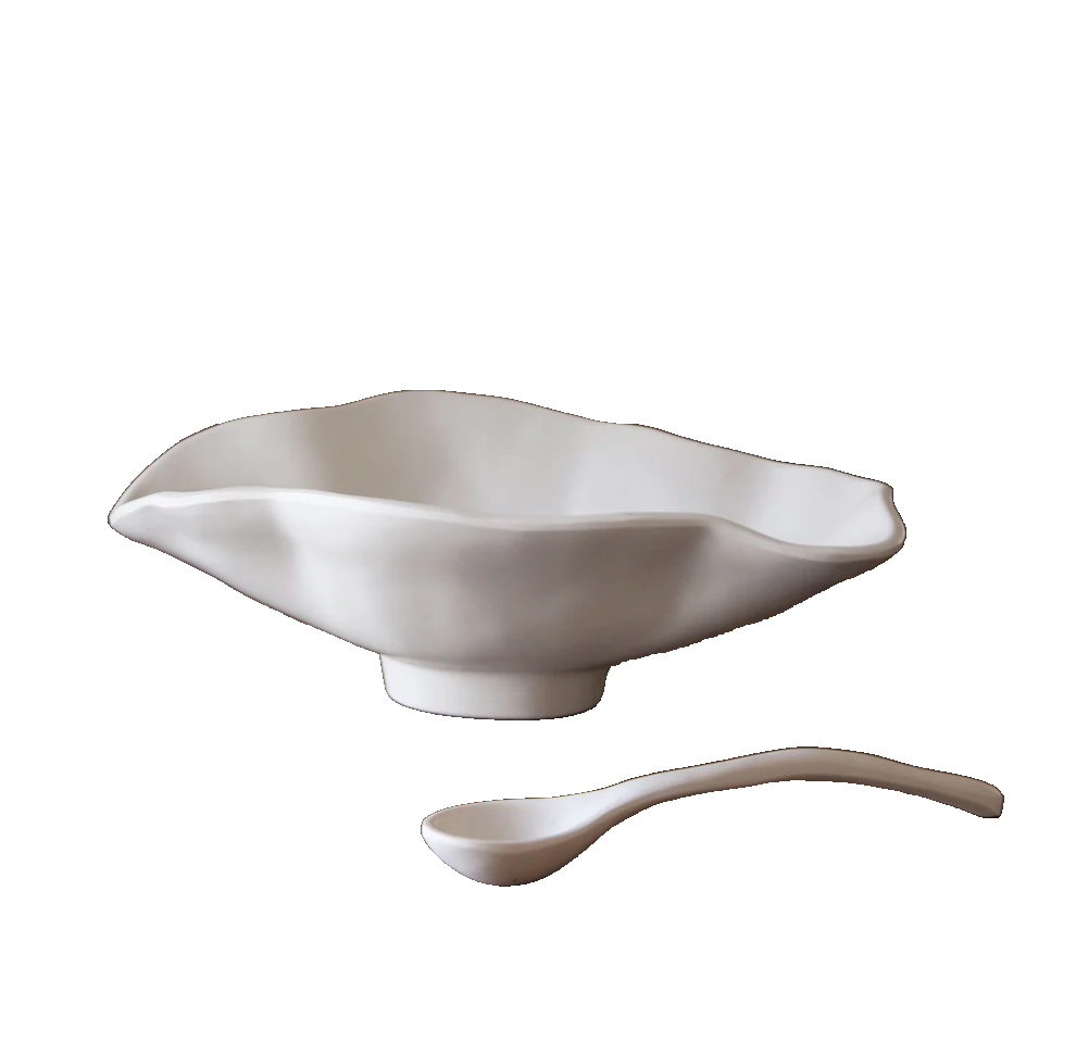 Vida Nube Small Oval Bowl w/Spoon