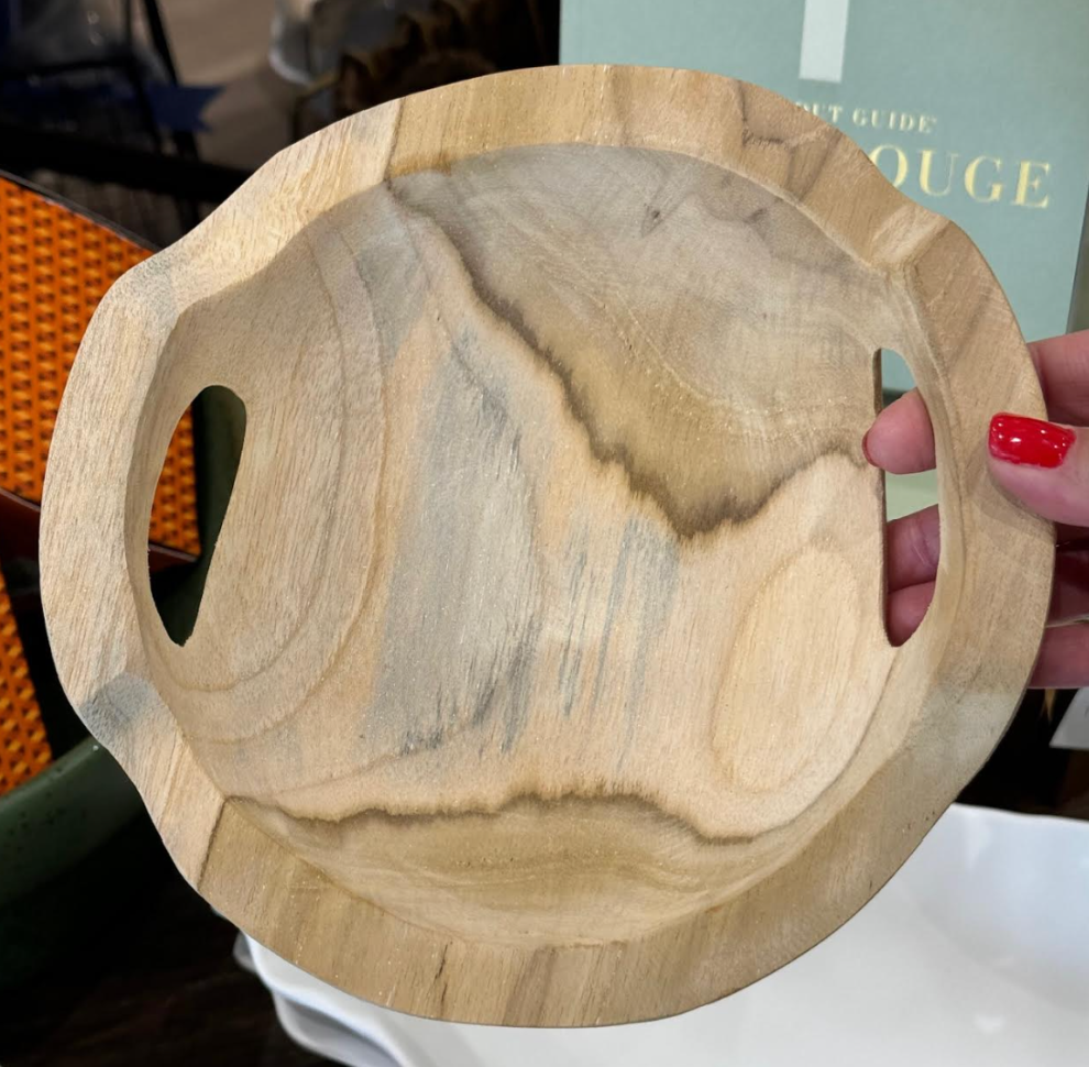 Teak Wood Bowls with Handles