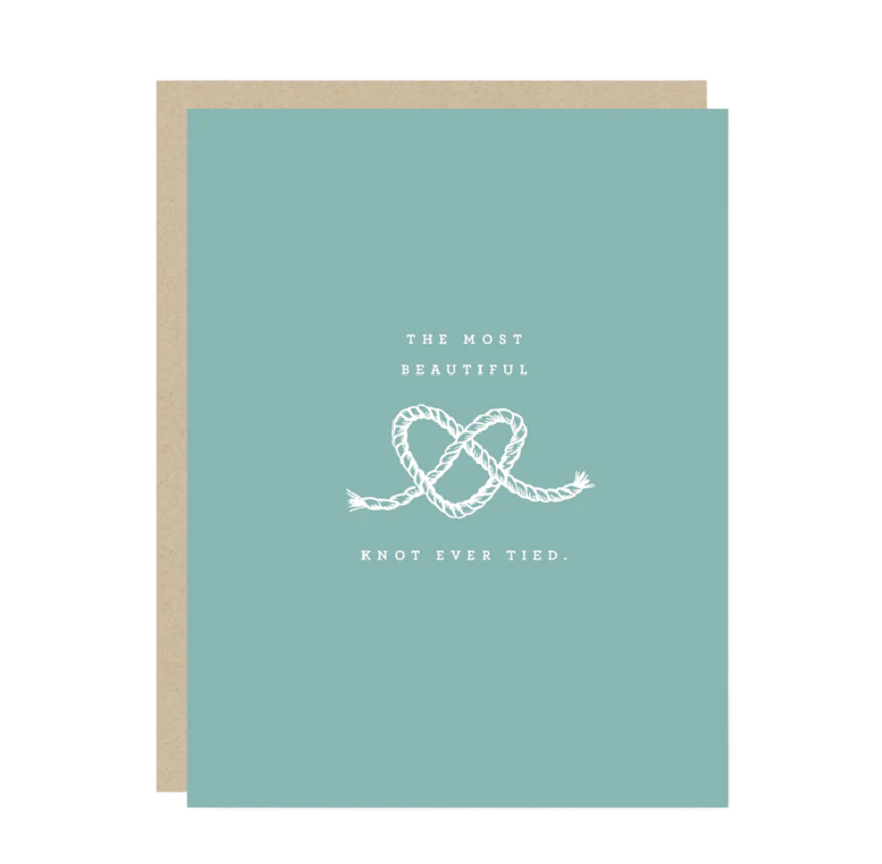 Most Beautiful Knot Wedding Card