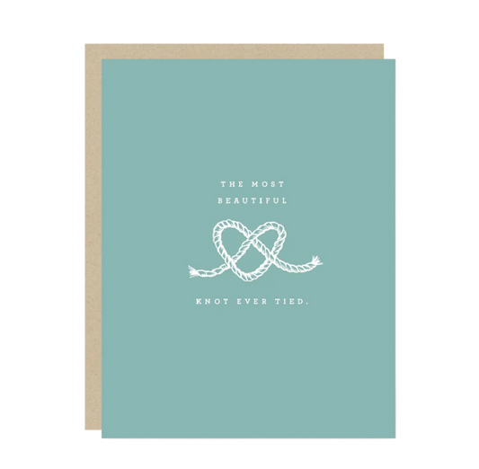 Most Beautiful Knot Wedding Card