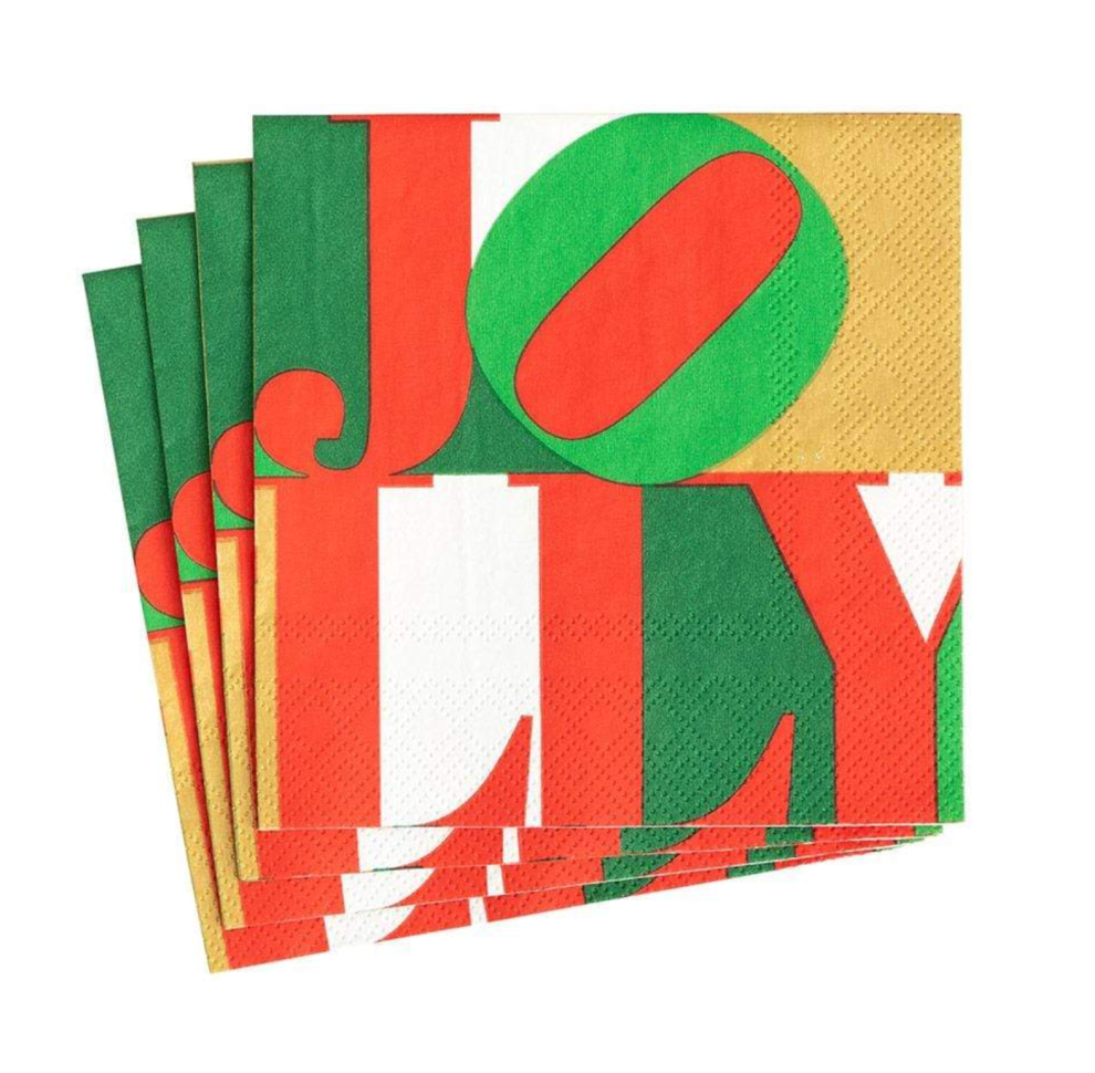 Holly Jolly Cocktail Napkin