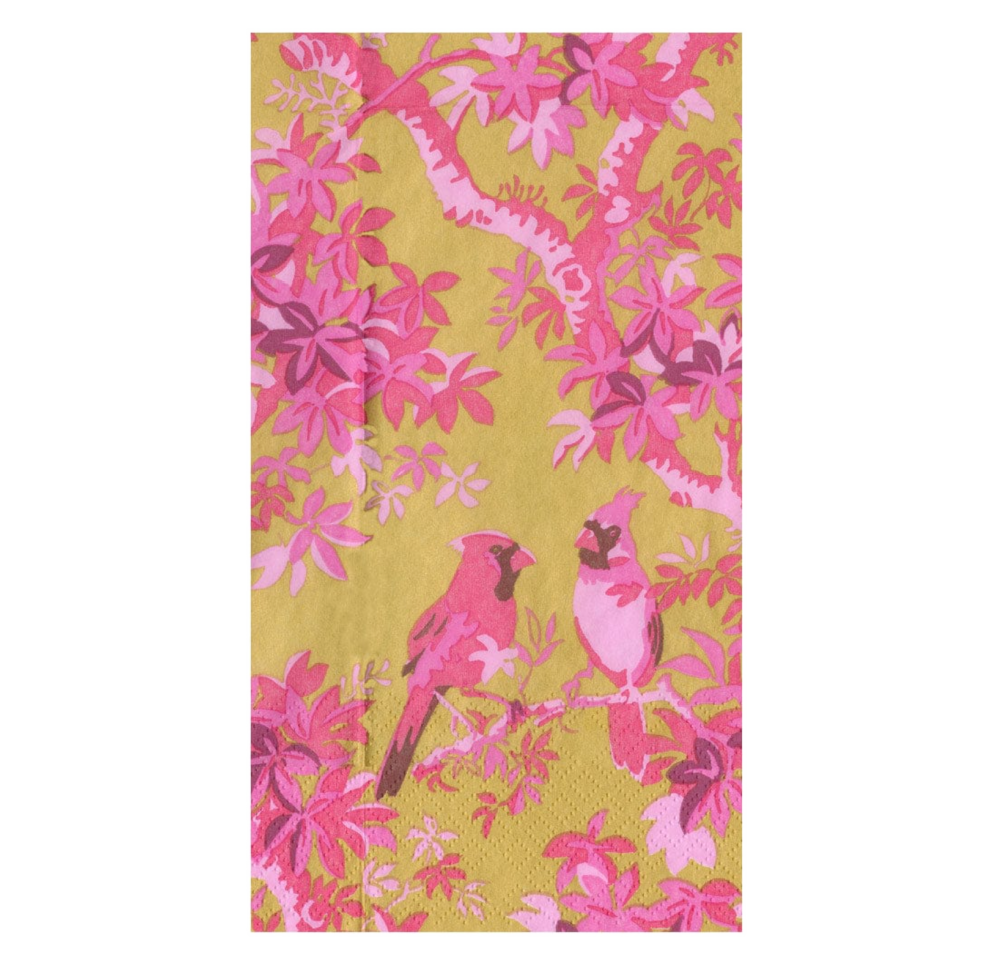 Scenic Songbirds Caspari Guest Towel Napkin