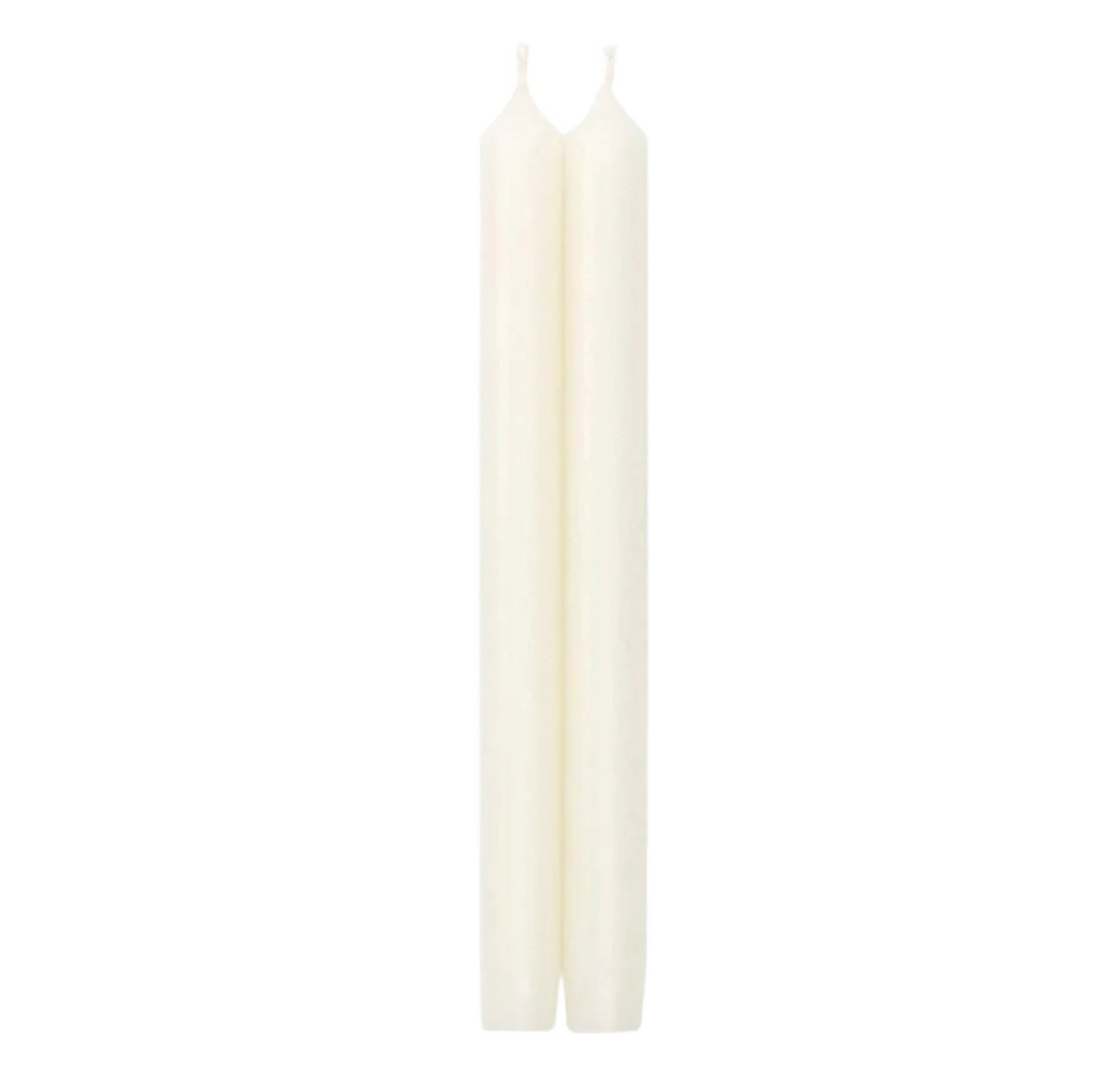 White Taper Candles (Pair)