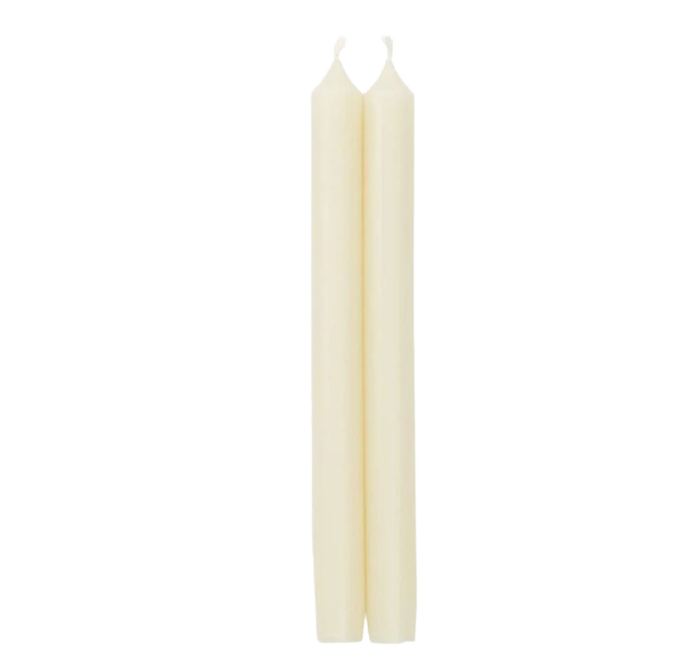 Ivory Taper Candles (Pair)