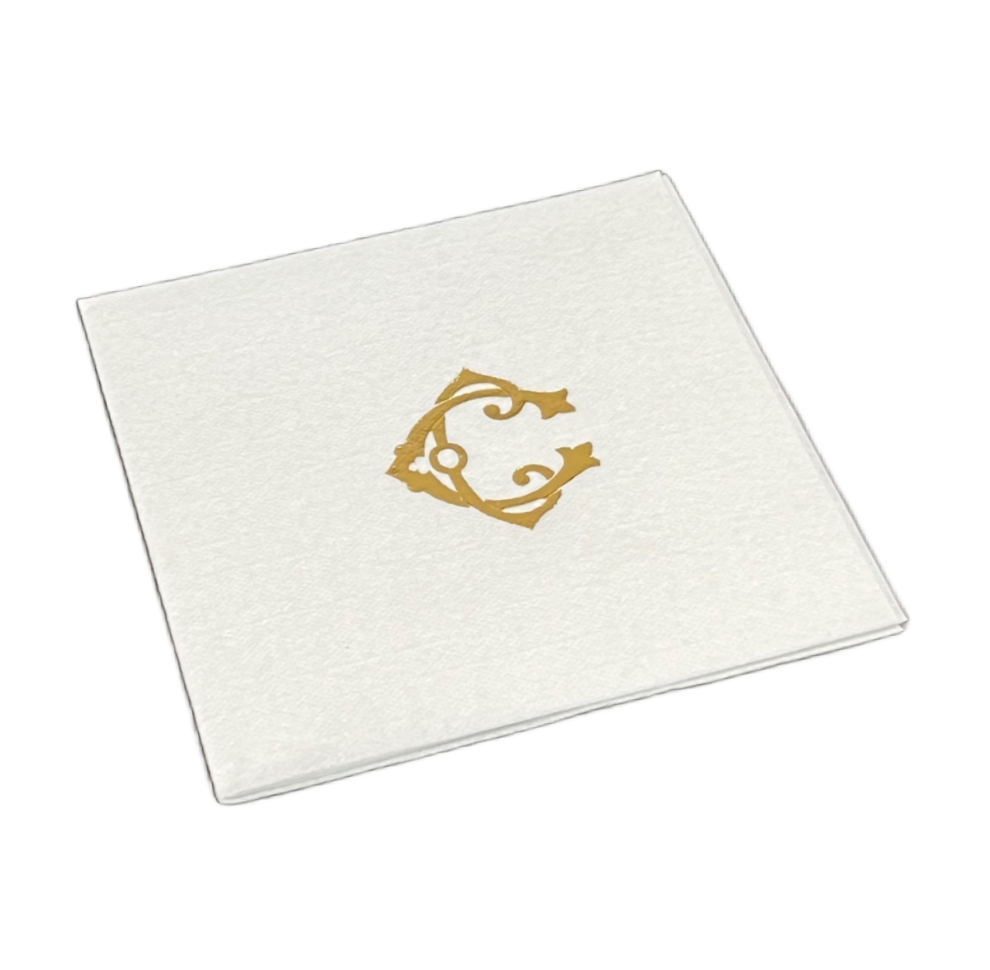 (C) Initial Linun Beverage Napkins - 20 per pack