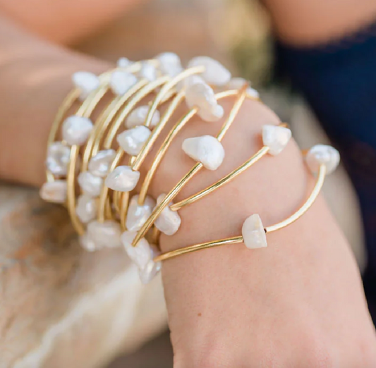 Island Girl Pearl Bangle