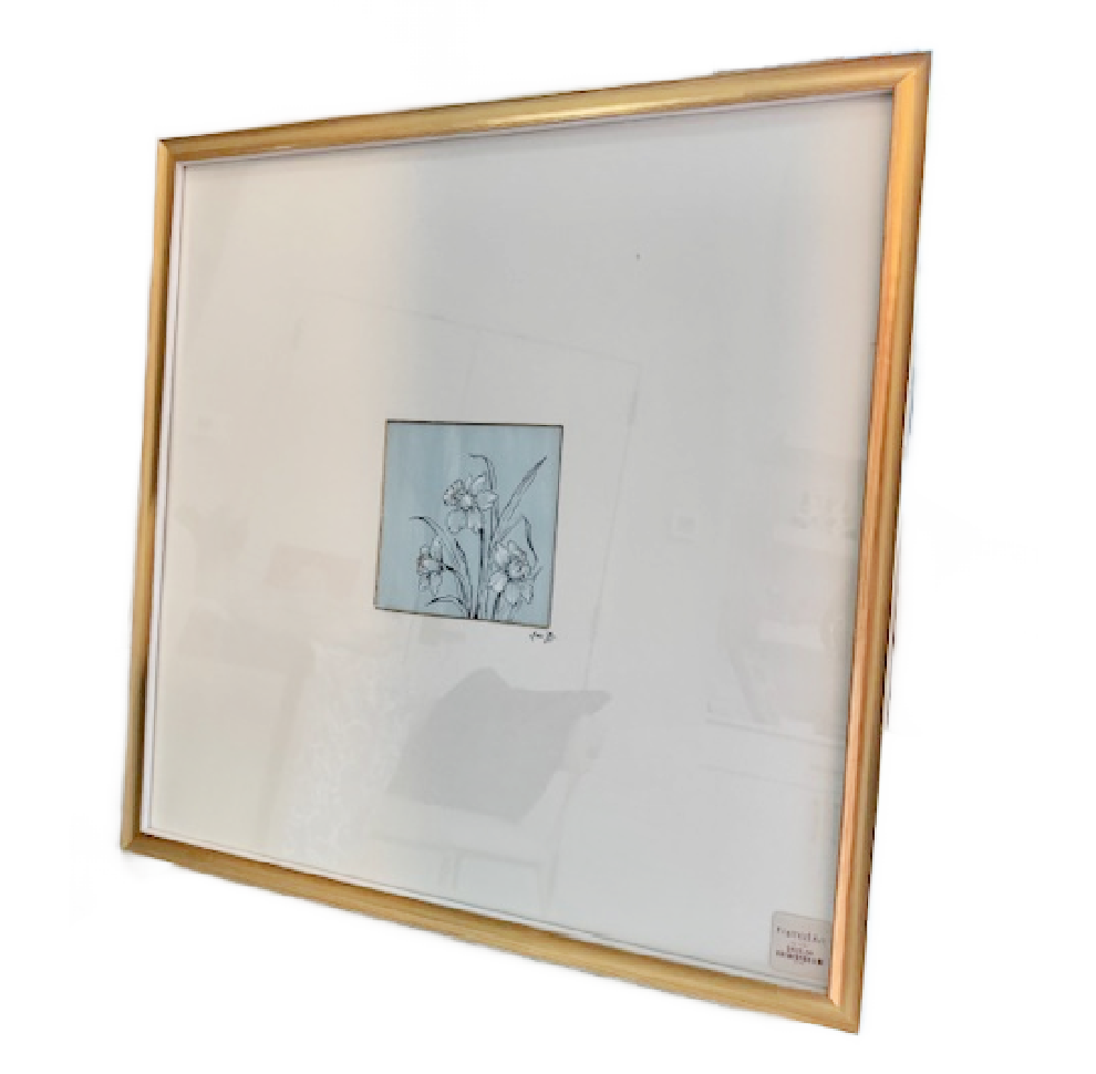 Original Daffodil Framed Art by Cora B