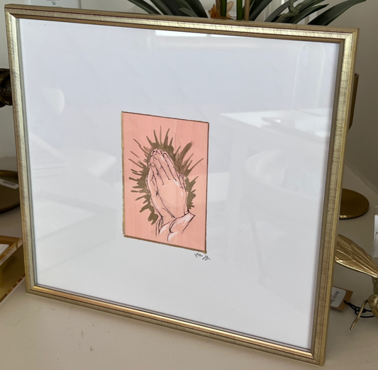 Praying Hands Framed Art