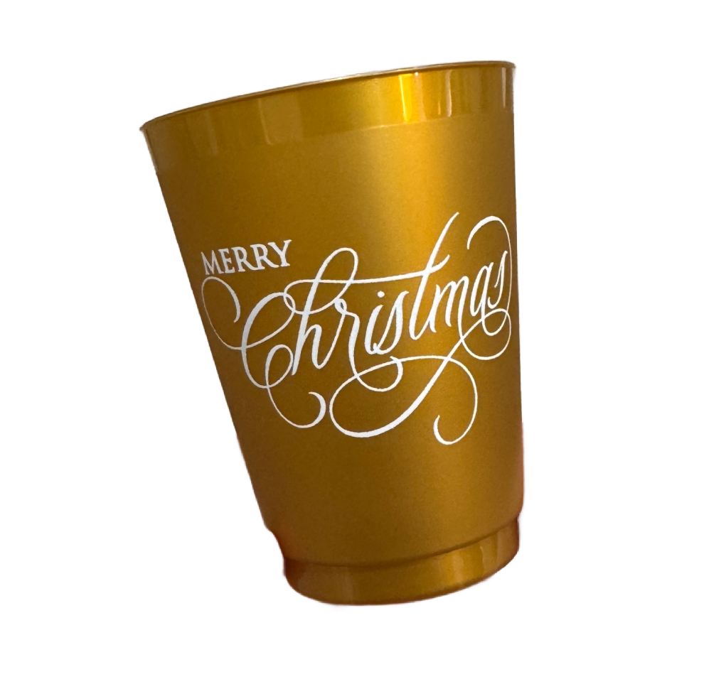 Merry Christmas 16oz Shatterproof Cups