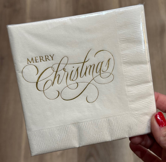 Merry Christmas Cocktail Napkins