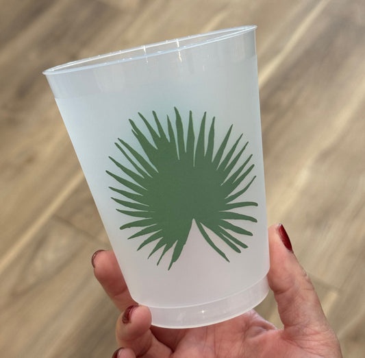 Palm Leaf 16oz Shatterproof Cups