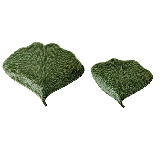 Stoneware Gingko Leaf