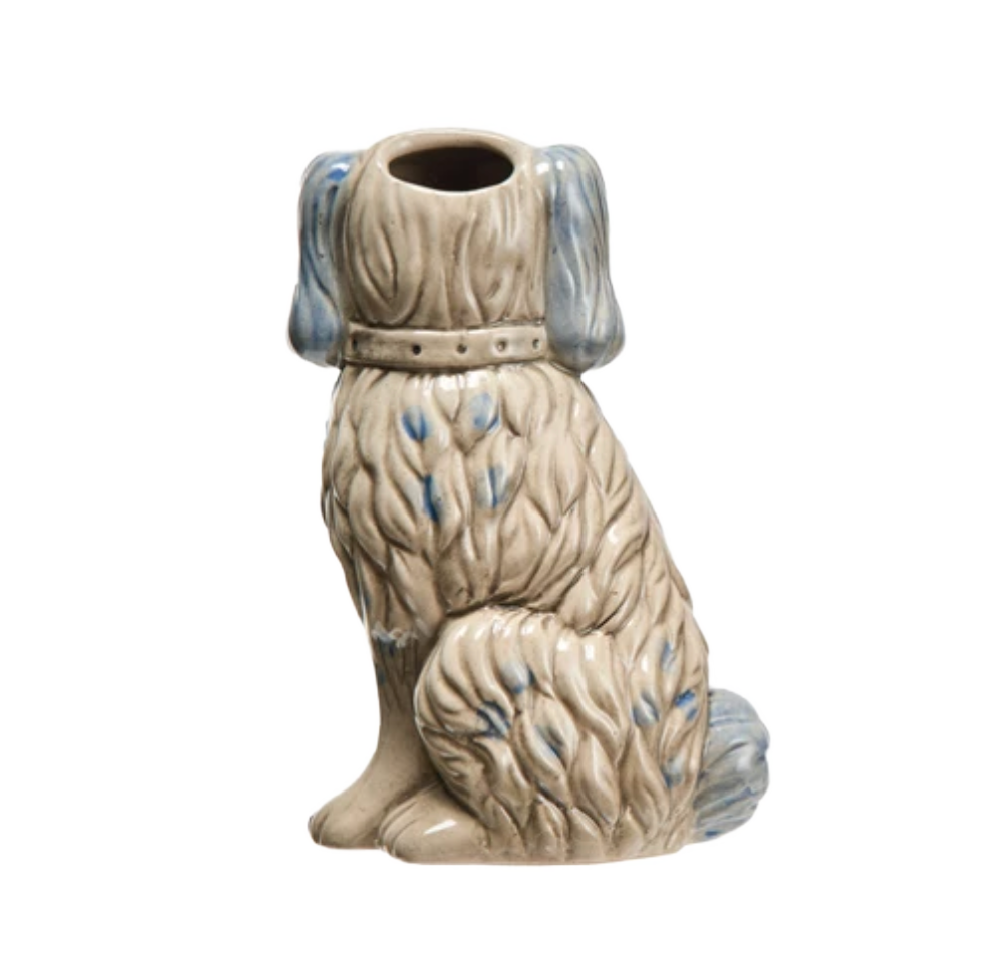 Hand-Painted Dog Vase (Each One Will Vary)