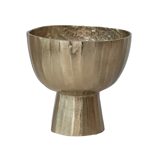 Gold Finish Footed Planter