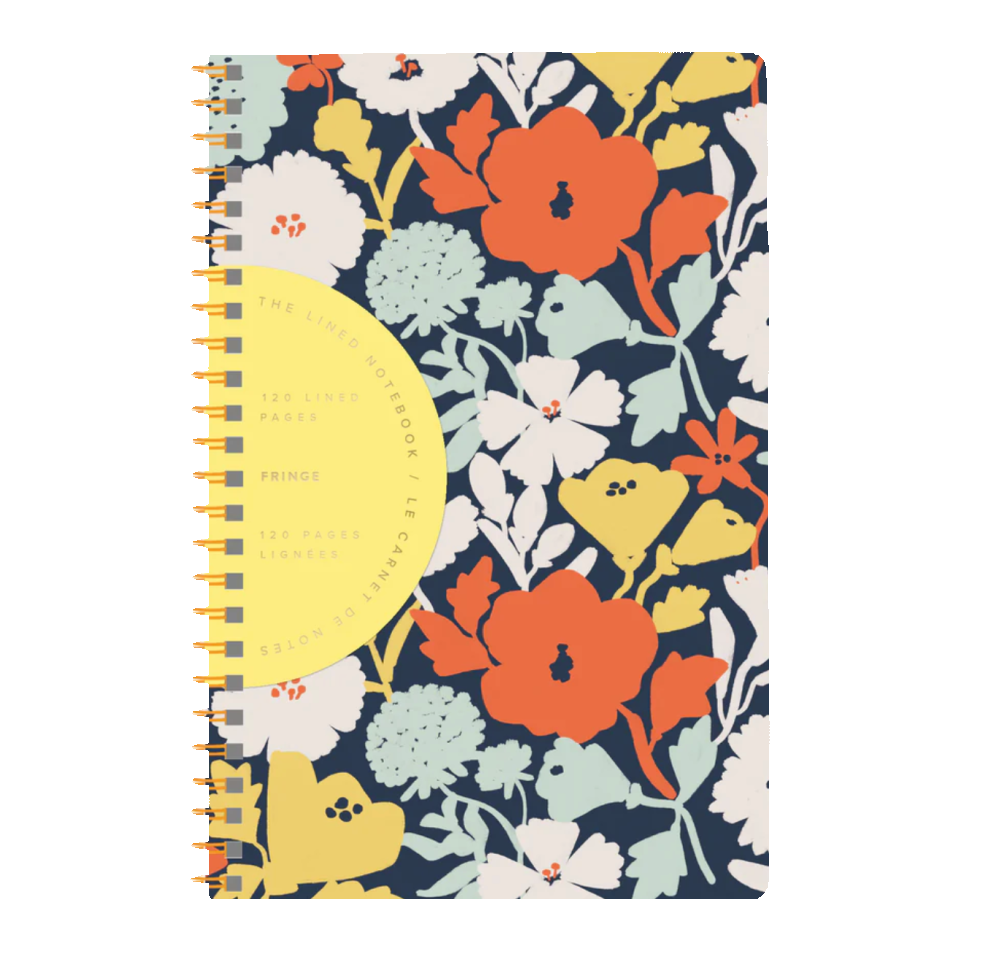 Cloud Flower Slim Paper Spirial Journal