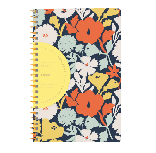 Cloud Flower Slim Paper Spirial Journal