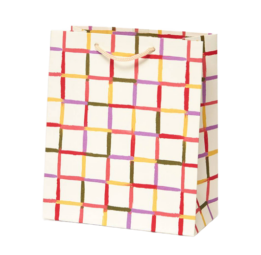 Colorful Grid Medium Gift Bag