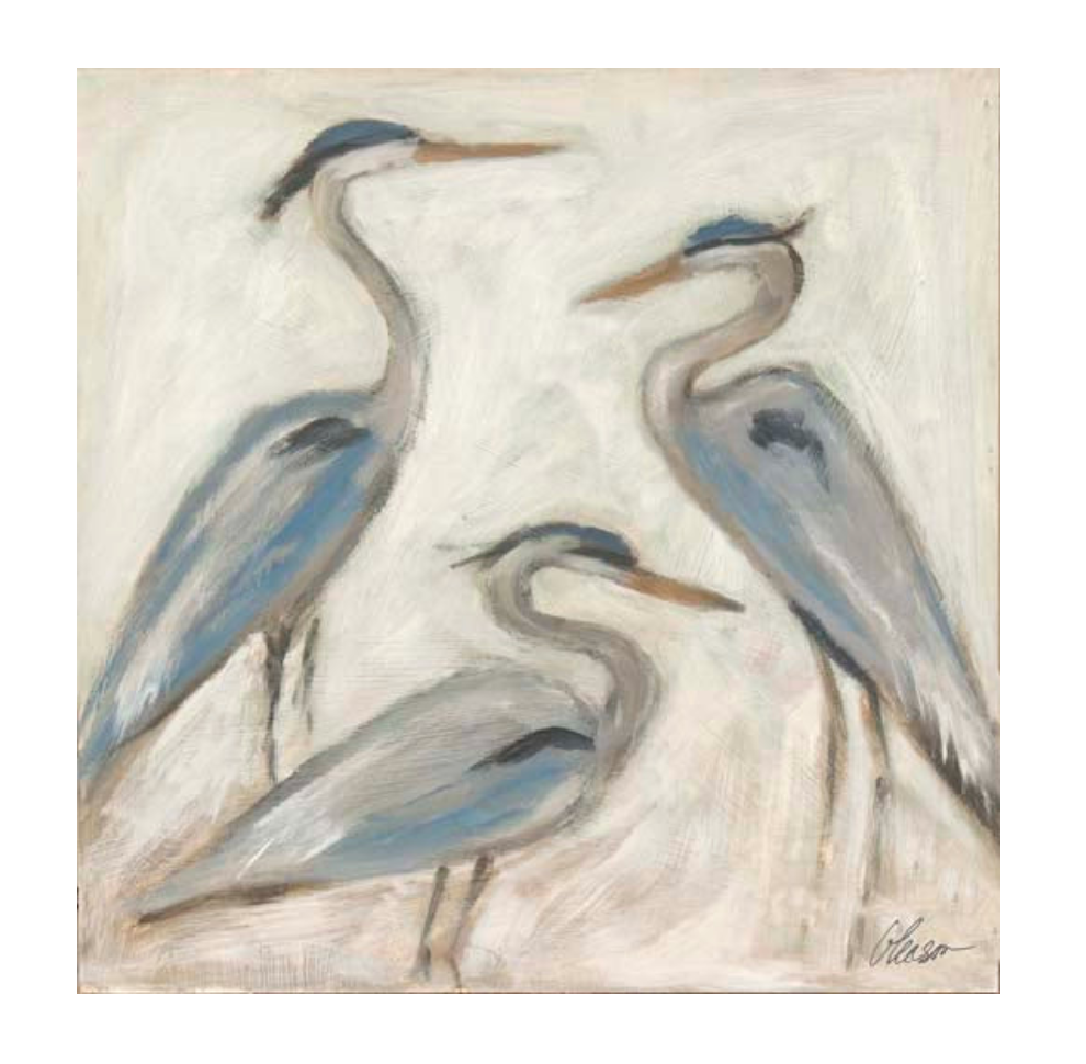 Blue Heron Original Art 25x25