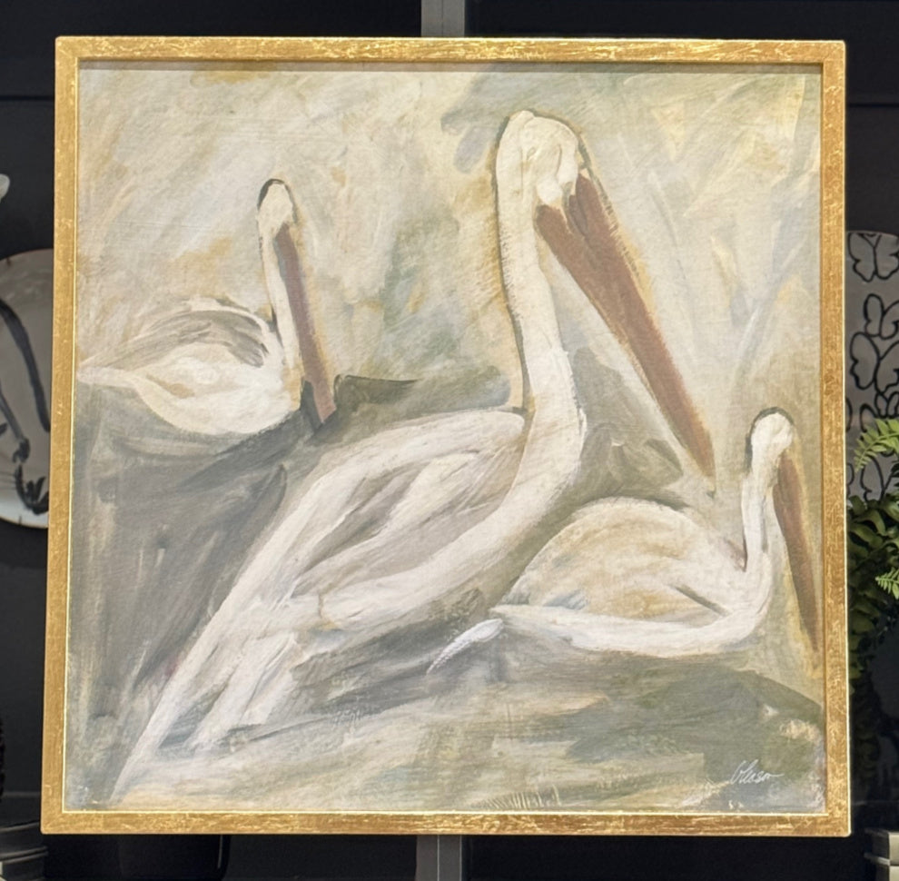 Pelicans Original Art 24x24