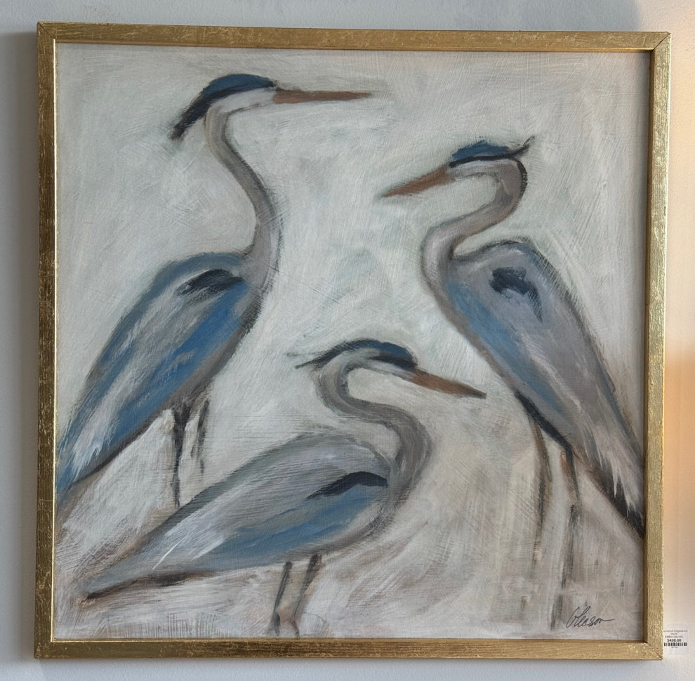 Blue Heron Original Art 25x25