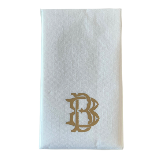 (B) Initial Linun Guest Napkins - 15 per pack