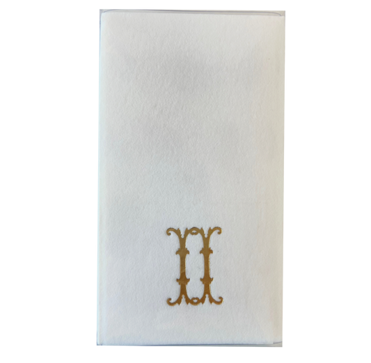 (I) Initial Linun Guest Napkins - 15 per pack