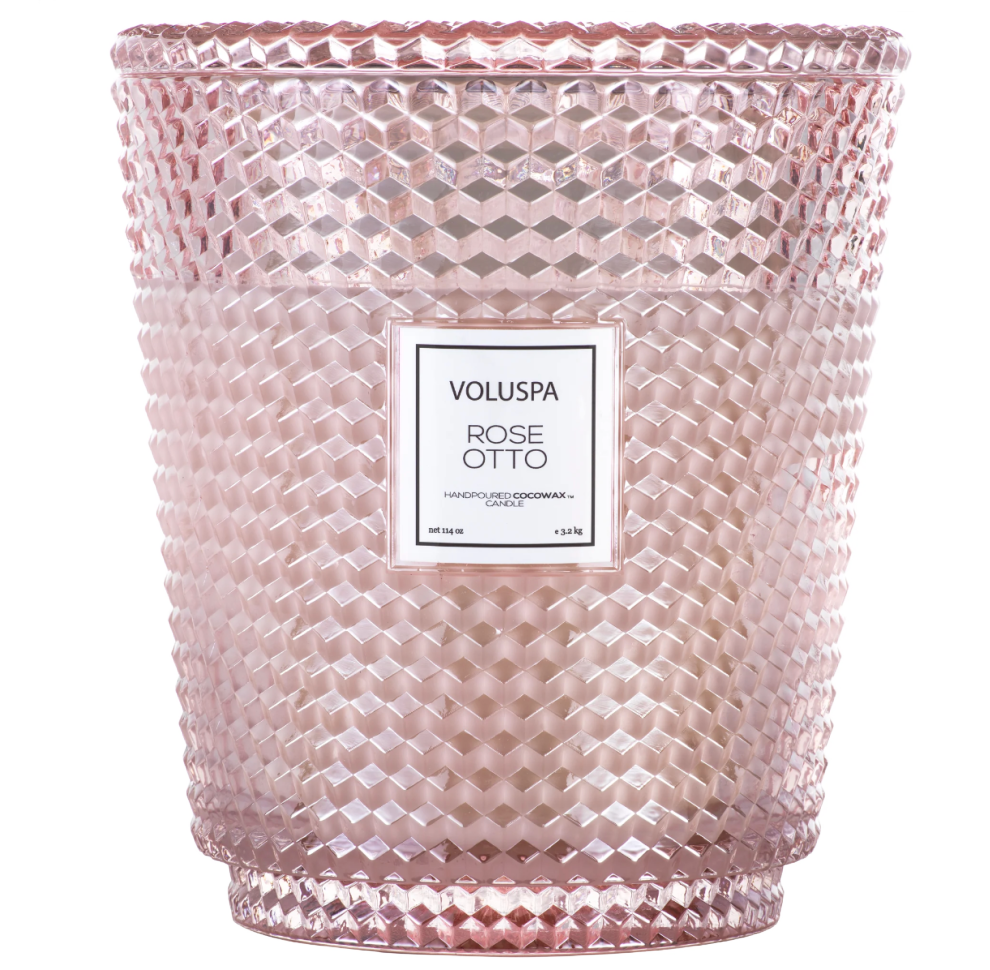 Rose Otto Voluspa 5 Wick Hearth Candle