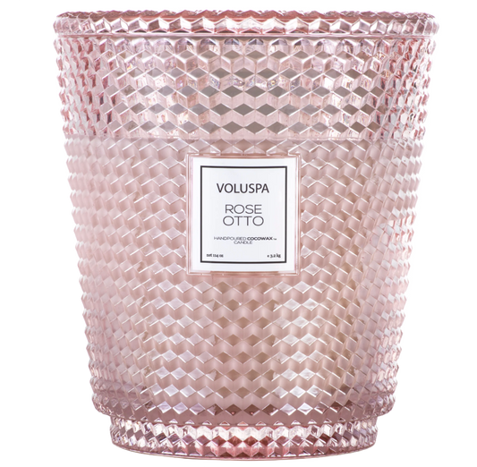 Rose Otto Voluspa 5 Wick Hearth Candle