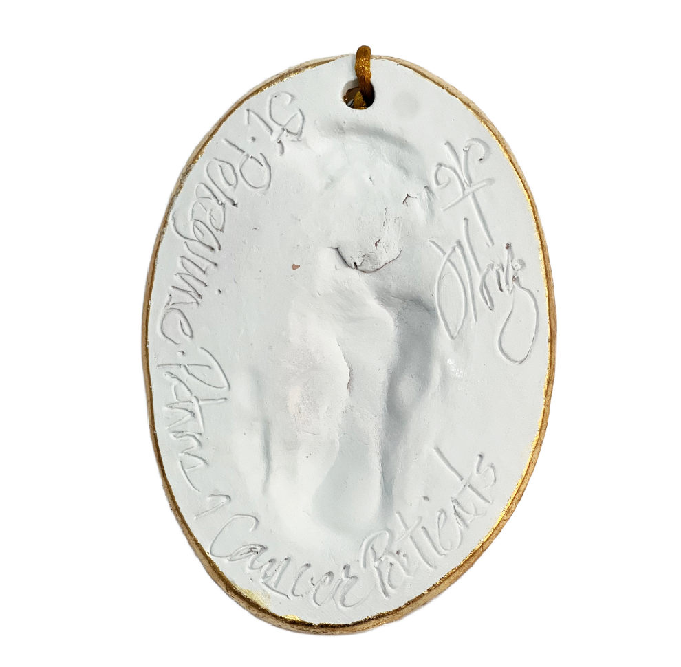 Saint Peregrine Medal w/Gold Edge