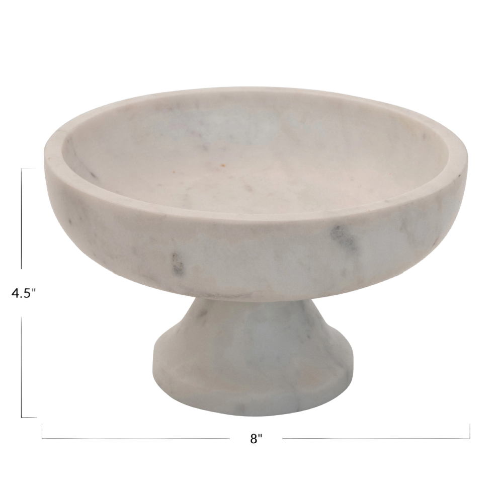 Marble Footed Bowl