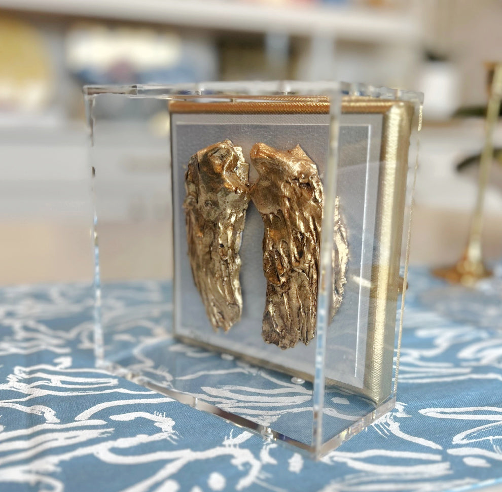 Guardian Angel Wings 6x6 Shadowbox by Manly