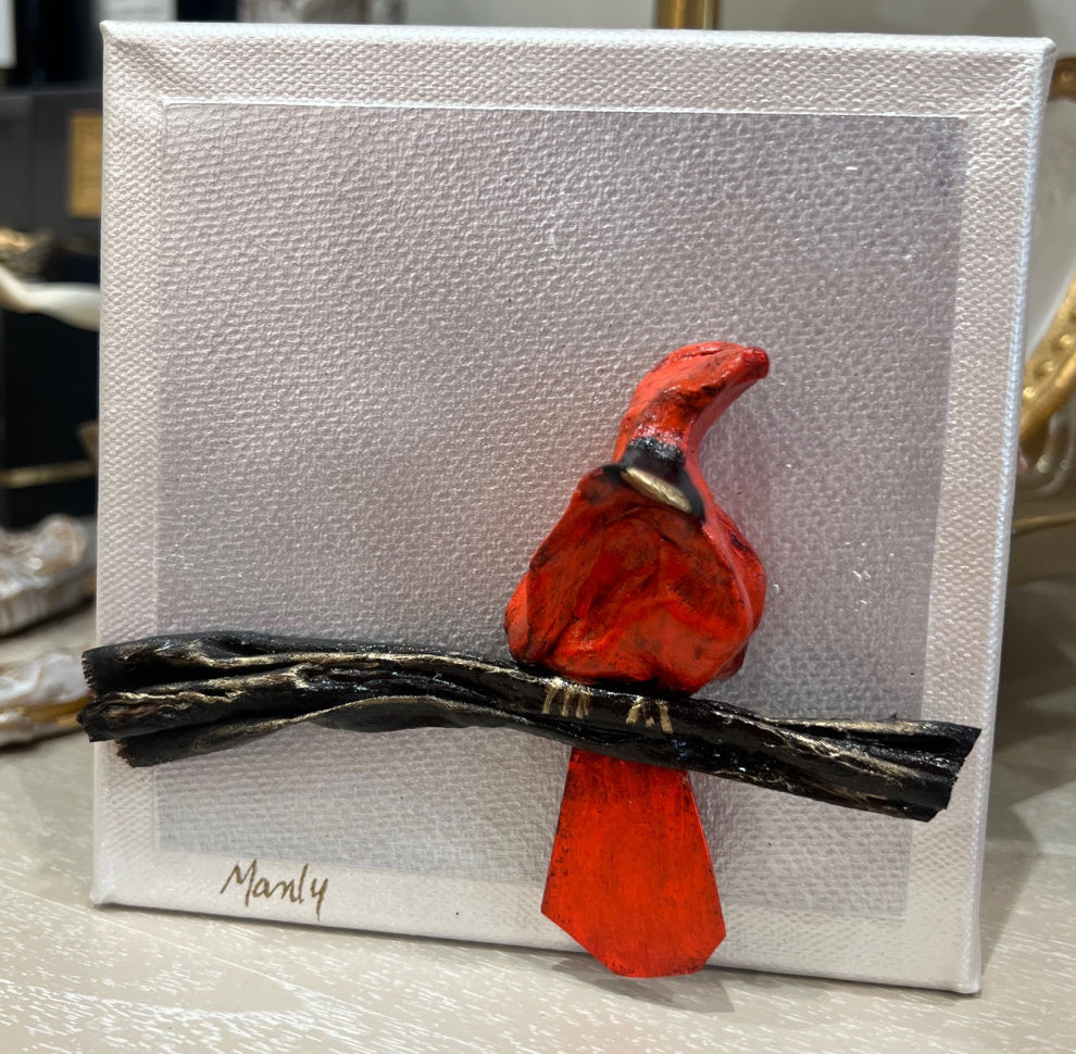 Redbird Cardinal on 6x6 Canvas