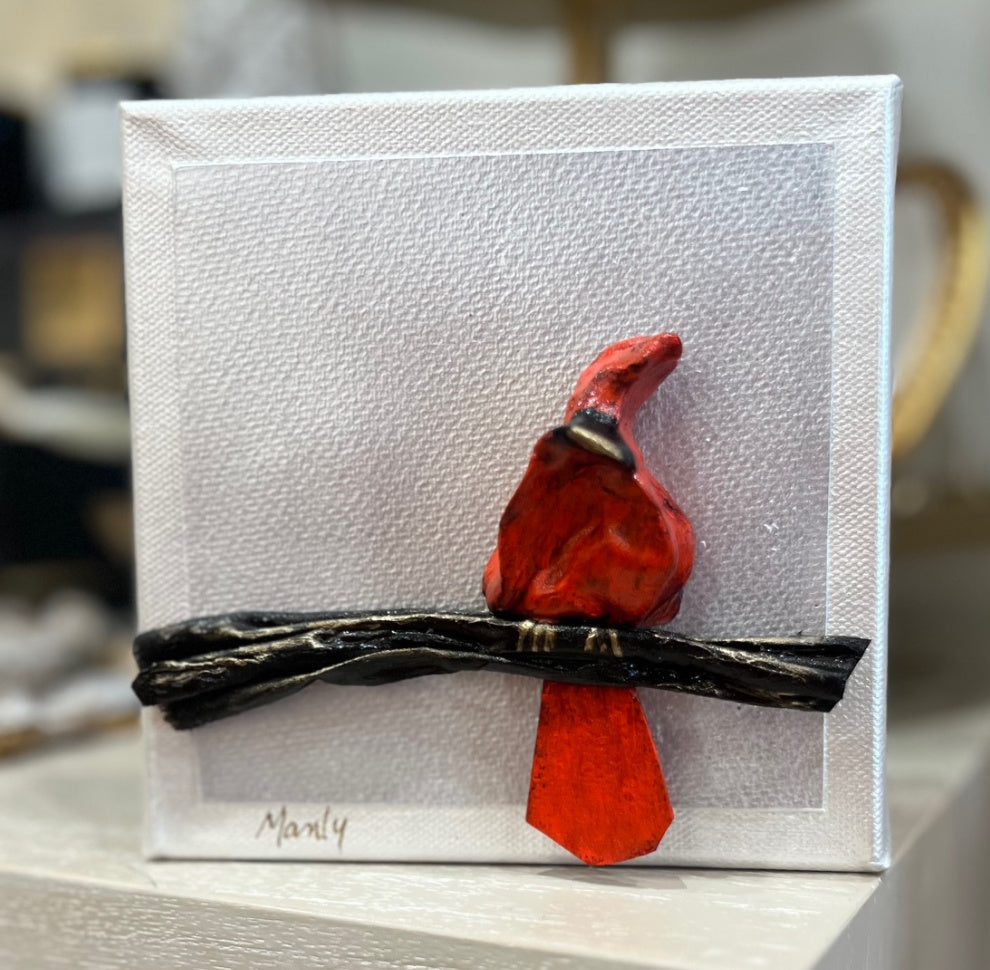 Redbird Cardinal on 6x6 Canvas