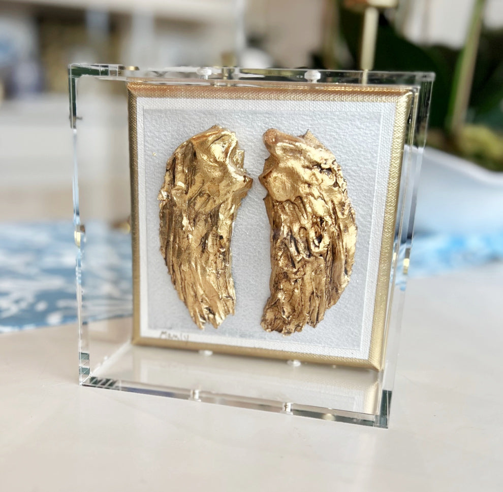 Guardian Angel Wings 6x6 Shadowbox by Manly