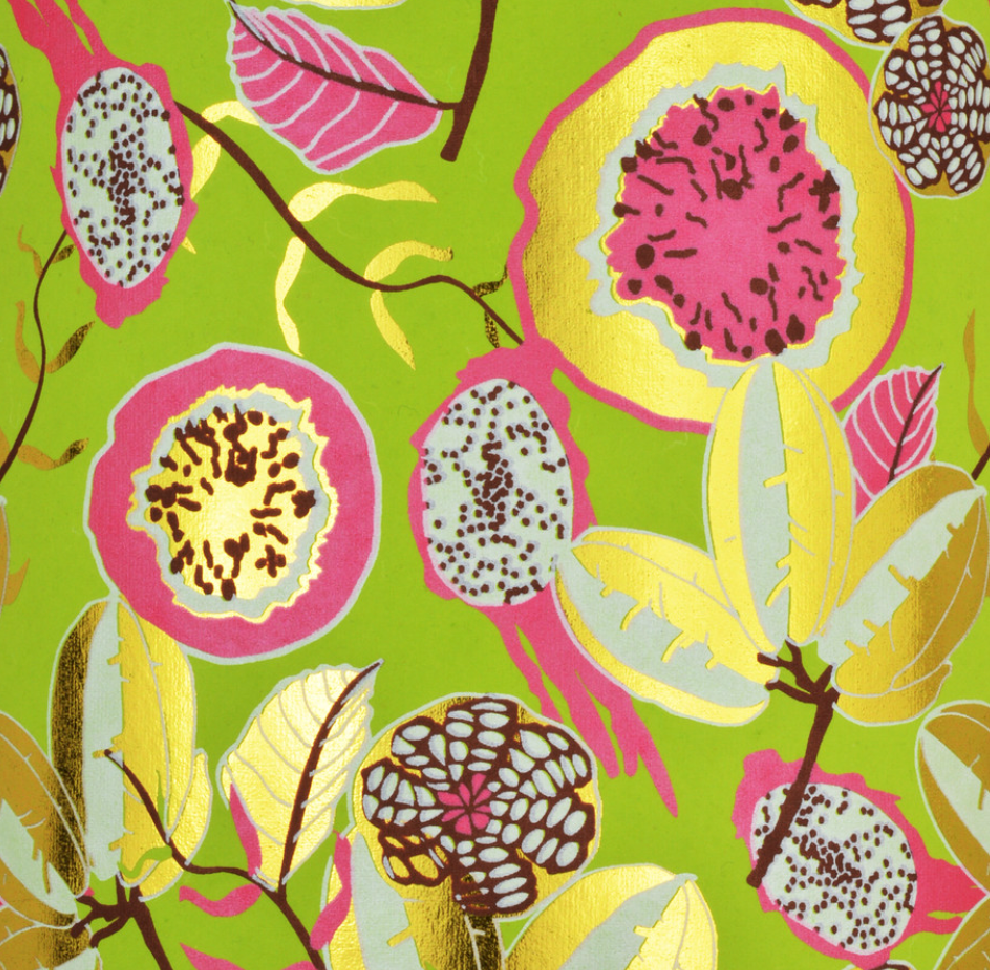 Exotic Fruits Green/Pink Wrap Sheets