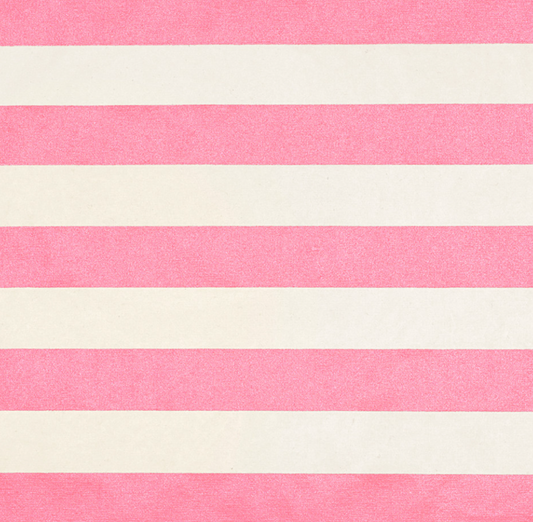 Stripes Cream/Pink Metallic Wrap Sheets