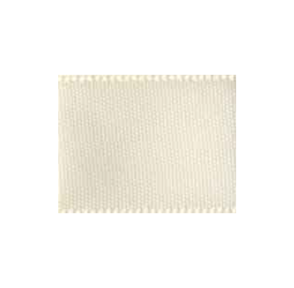 Ivory Double Face Satin Ribbon