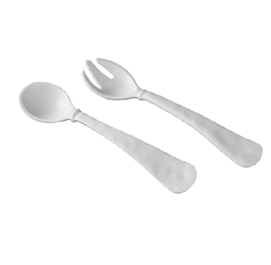 Vida Nube Large Salad Servers White