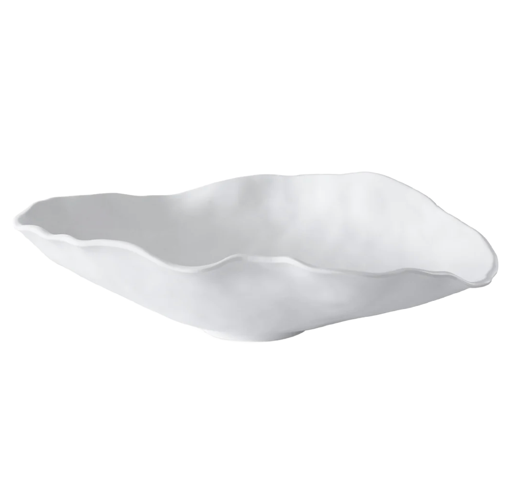 Vida Nube Large Oval Bowl White