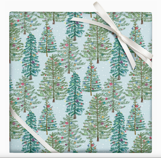 Watercolor Trees Wrapping Paper