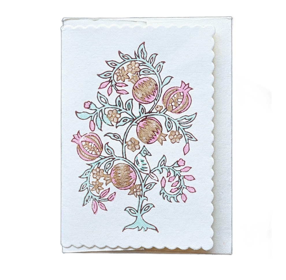 Mint Rose Notecard