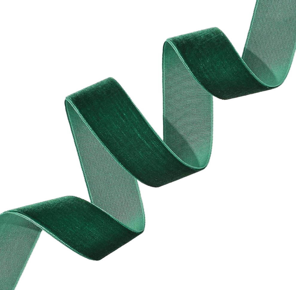 Green Velvet Ribbon