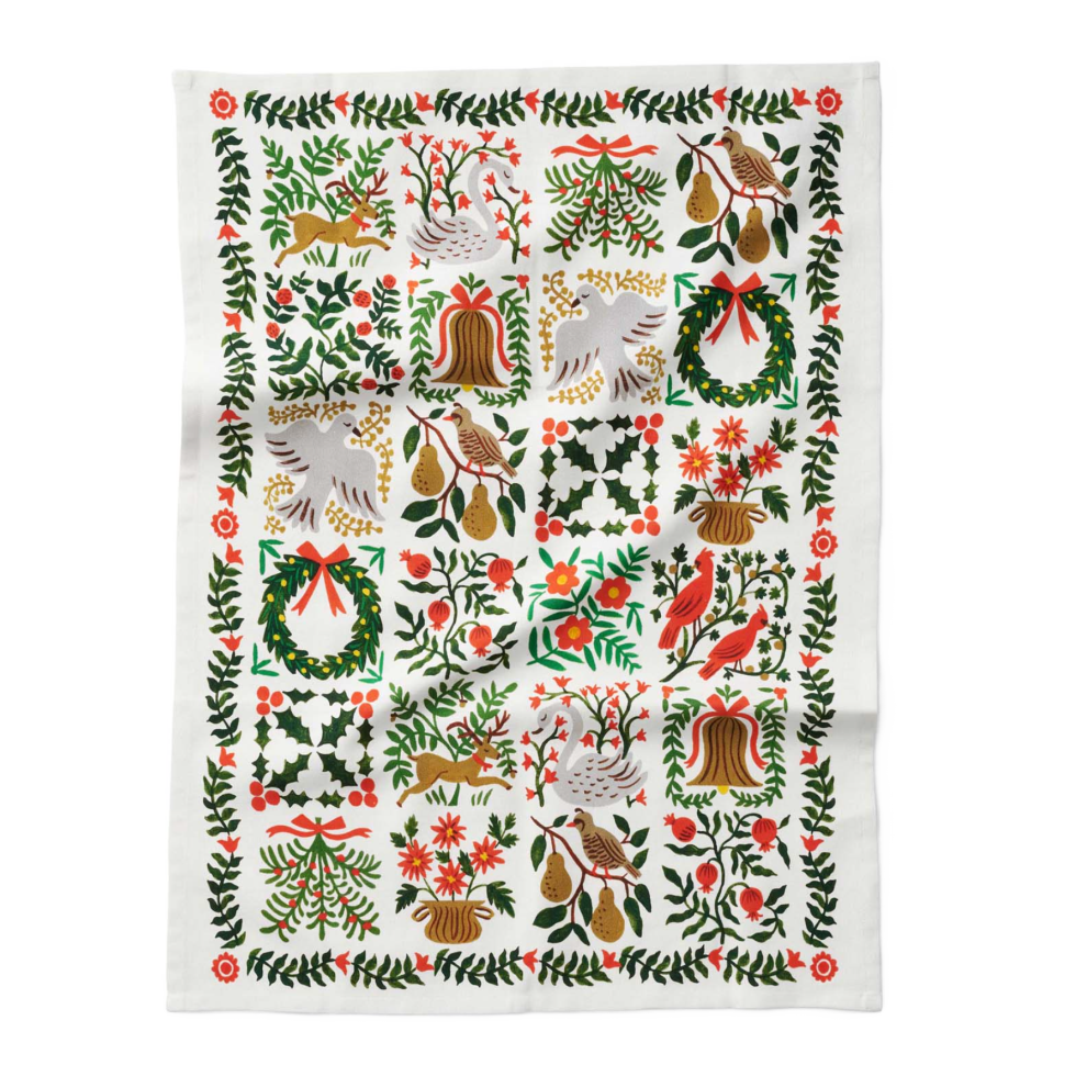 Christmastide Tea Towel